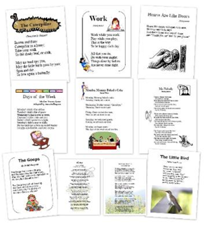 First Language Lessons ~ Poem Printables